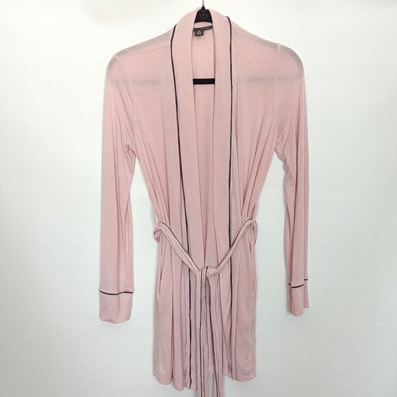 A Pea In The Pod Maternity Nursing 3 Piece Pajama Set Size Small Pink Sleepwear - Picture 14 of 15